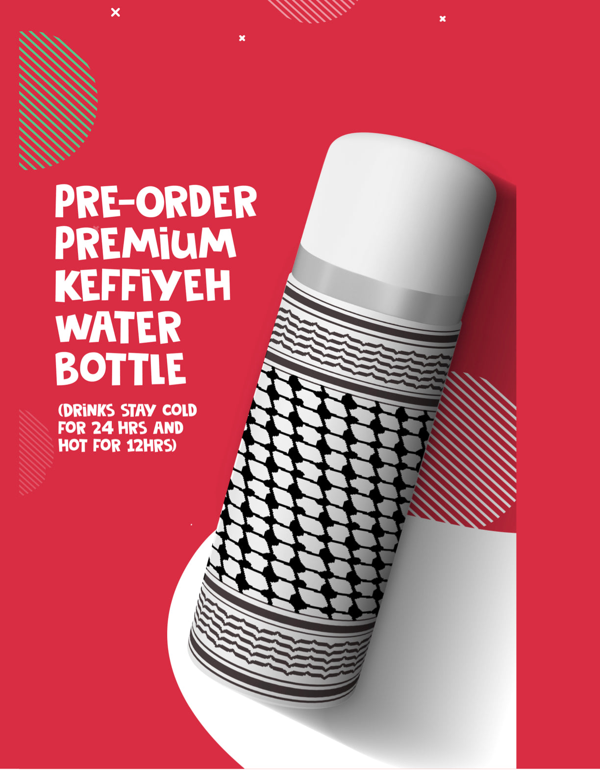Kuffiyeh Water Bottle